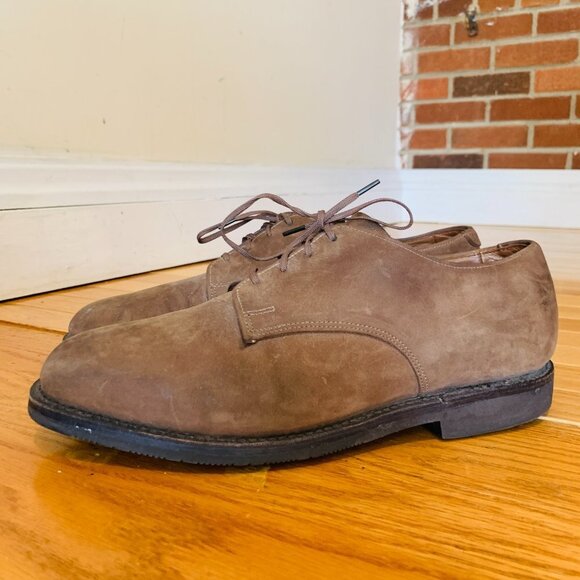 Allen Edmonds Other - Allen Edmonds Corporate Casuals Khaki Suede Oxford Shoes Size 8.5